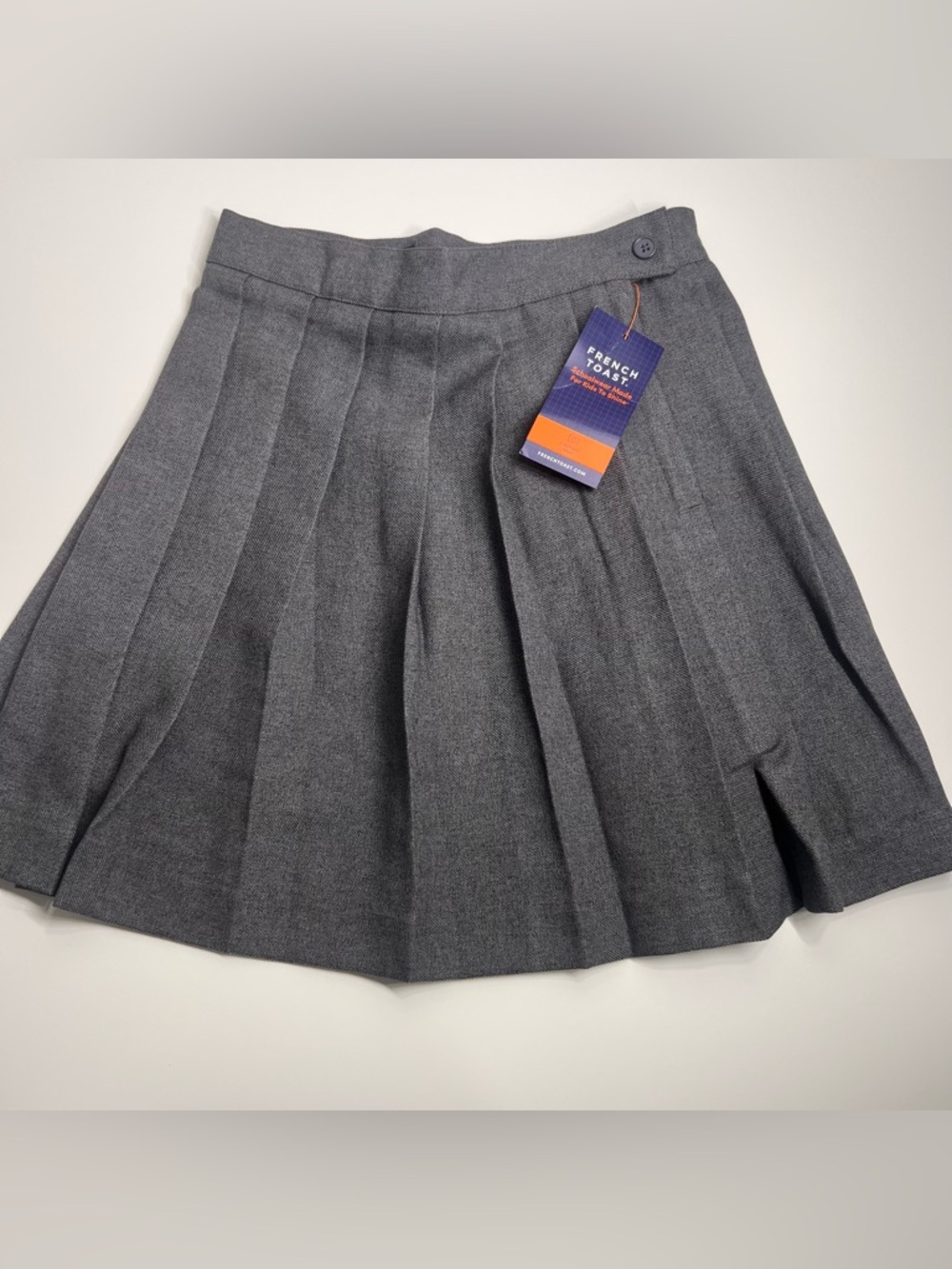 French Toast G Pleated Skirt Heather Grey Size 5 SV9000 J NEW